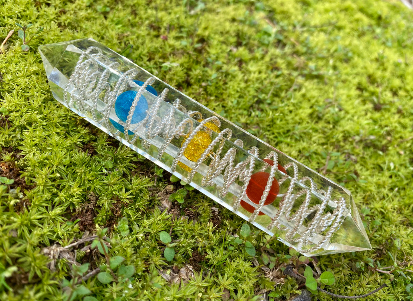 Trinity Wave Crystal - Acupressure Meridian Wand