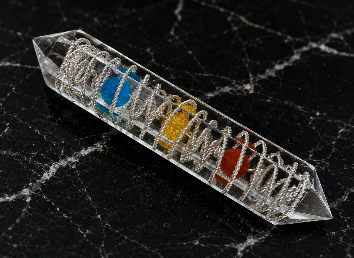 Trinity Wave Crystal - Acupressure Meridian Wand