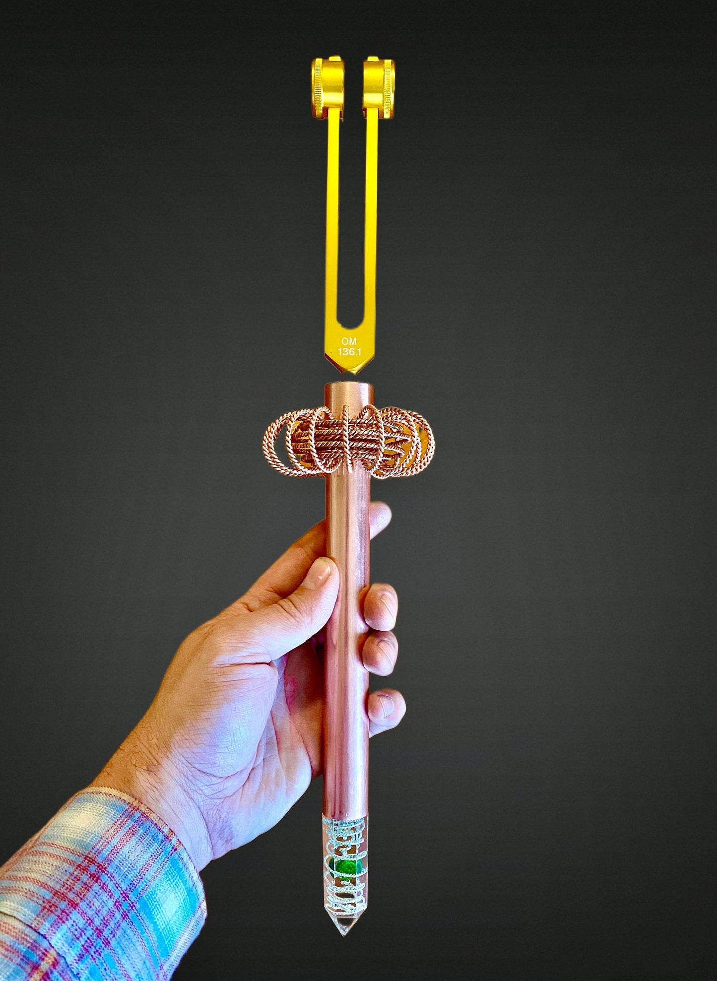 Sound Saber - Tuning Fork Therapy Wand (fork not included)