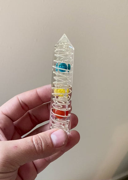 Trinity Wave Crystal - Acupressure Meridian Wand
